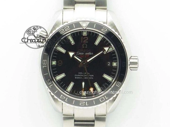 0507 Planet Ocean SS Bp Maker 45mm Black Bezel On SS Bracelet A OnTrend 8218